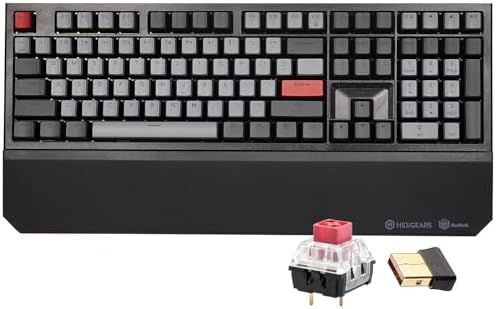 Hexgears X5 Wireless Mechanical Keyboard, Dual-Mode 2.4G/USB-C Er...