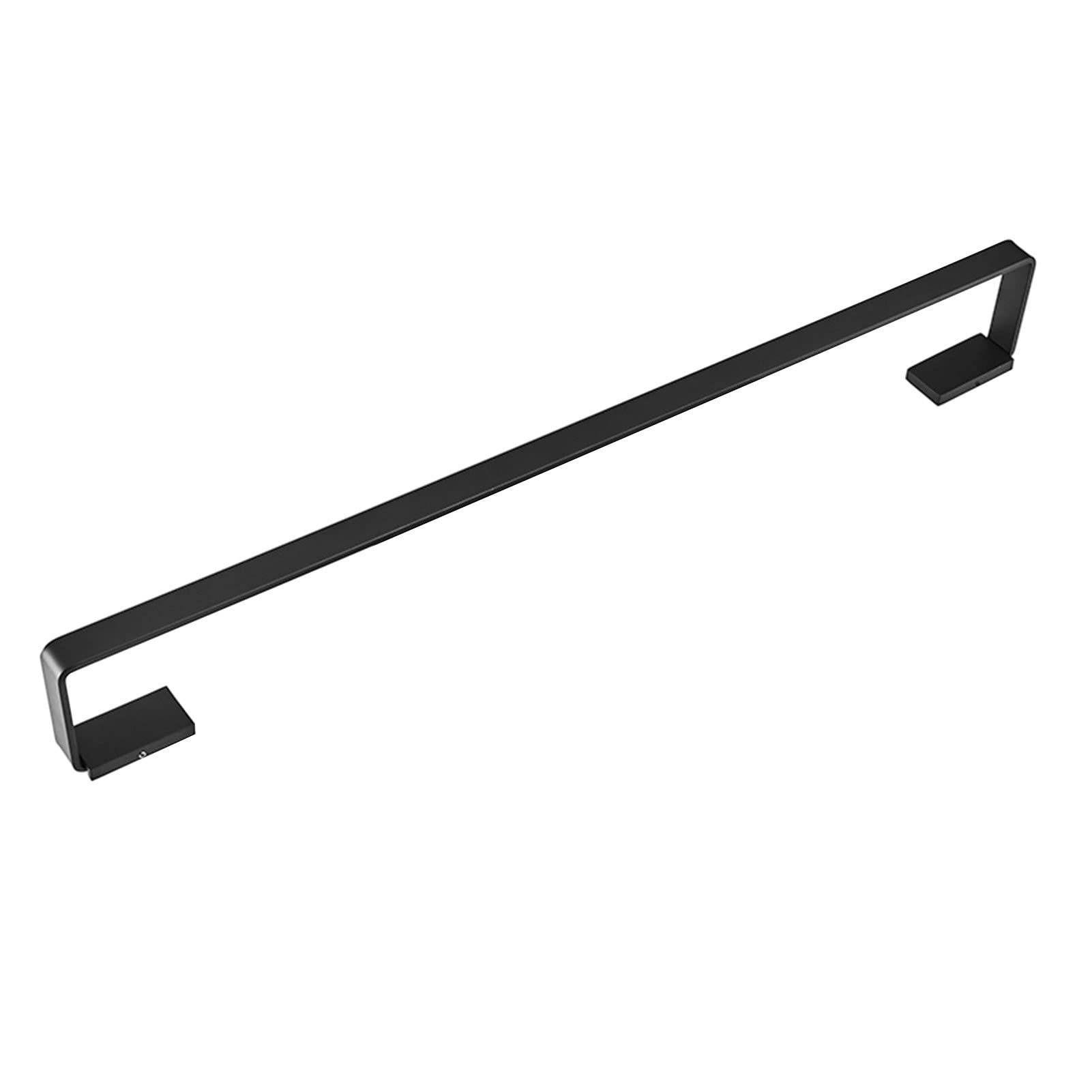 Canne serviette murale noire LWX en acier inoxydable haut de gamme 60 cm