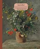  Vintage Flowers In A Vase Composition Notebook, Beautiful Flowers