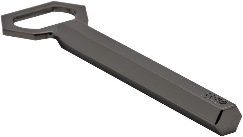 Land London 5239 Gunmetal 4.2 oz (121 g) Lund Luxe Bottle Opener