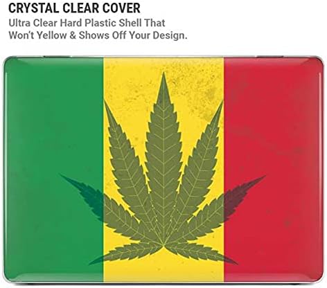 Skinit Case + Skin Compatible with MacBook Pro 15in (2016-19) Originally Designed Marijuana Rasta Flag Design