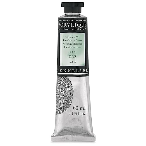 Sennelier Extra-Fine Artists' Acrylic, 60ml, Interference Green S5