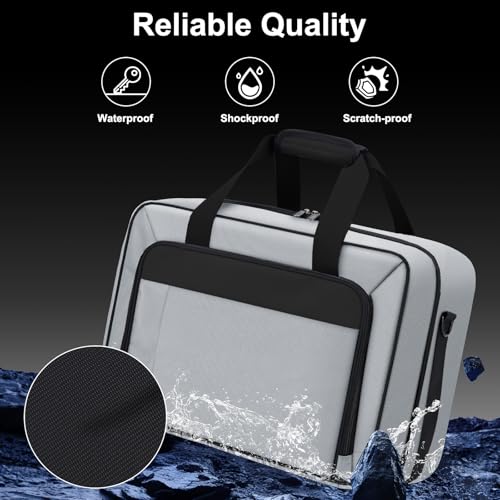 Image of GDNasist Carrying Case Fit for PS5, Travel Thickened Protective Bag Compatible with Playstation 5 Console, Headset, PS5 Controller, Game Discs, and Gaming Accessories, Grey
