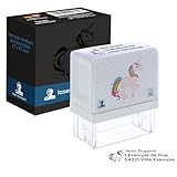 stempel fabrik   Tampon encreur personnalisé pour enfants avec nom & adresse   Timbre nominatif pour enfants avec motif 