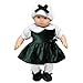 15" Doll Clothes for American Girl 's Bitty Baby & Bitty Twins,Green Dress Outfit, Cap,Tights & Shoes