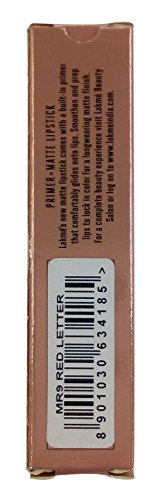 Image of LAKME 9 to 5 Primer Plus Matte Lip Stick - MR9 Red Letter, 3.6g Carton