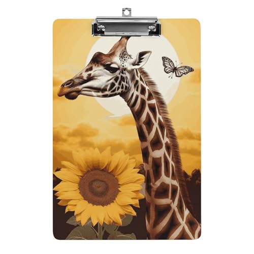 Porte-bloc acrylique avec clip en métal robuste pour organiser les cours des enseignants