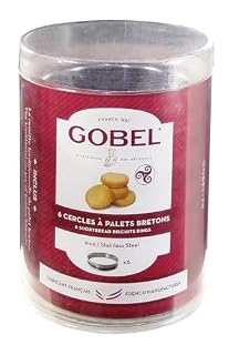 Gobel, boîte de 6 cercles à palets bretons inox 4/10ème