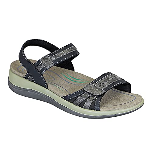 Arch Support Sandals for Women, Ideal for Heel and Foot Pain Relief. Therapeutic Design with Arch Support, Arch Booster, Cushioning Ergonomic Sole & Extended Widths - Paloma by Orthofeet
