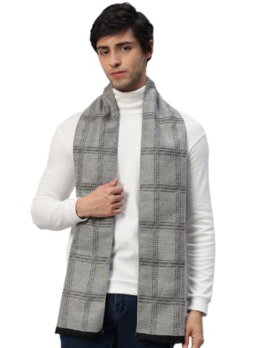 Image of Ravaiyaa - Attitude is everything Men's Reversible Stripe Pattern Winter Wool Scarf, Muffler 72 inchx12 inch Inch