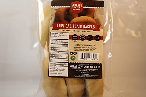Great Low Carb Plain Bagels 65 Calorie Version 2 Bags