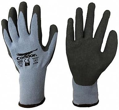 CONDOR29JV93 Cut Resistant Gloves, Gray, Latex, L, PR