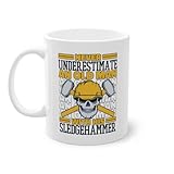 Never Underestimate An Old Man With Sledgehammer Abbruchunternehmen Experten Kaffeetasse | Home Improvement Abbruchunternehmen Hausabbruch Tasse Weiß (04843B)
