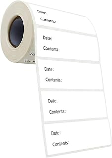 Date Marked Classified Labels Self-Adhesive Blank Stickers for Home Kitchen Food Storage Freezer Bottle Organization and Identification