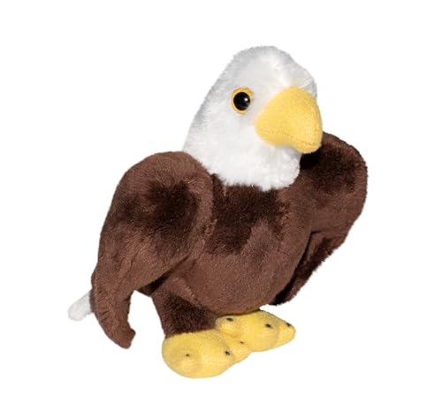 Wild Republic Pocketkins Eco Bald Eagle, Stuffed Animal, 5 Inches, Plush Toy, Made from Recycled Materials, Eco Friendly by WILD REPUBLIC - Used condition - US$9.85