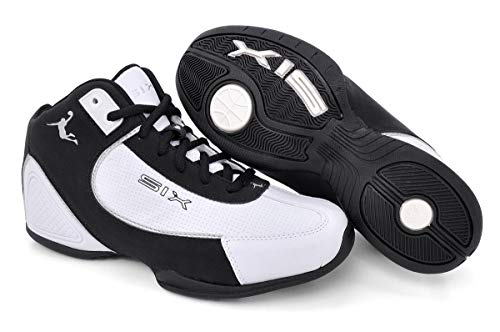 Tênis Masculino Basquete Six Street Original Cano Médio Branco e Preto 41