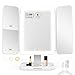 EASEHOLD Makeup Vanity Mirror with 1000LUX Bright LEDs Soft Natural 1X/2X/5X/10X Magnifying Ultra-Thin Stable Base Portable 180 and 90 Rotation Touch Screen Dual Power Supply Upgraded Version III