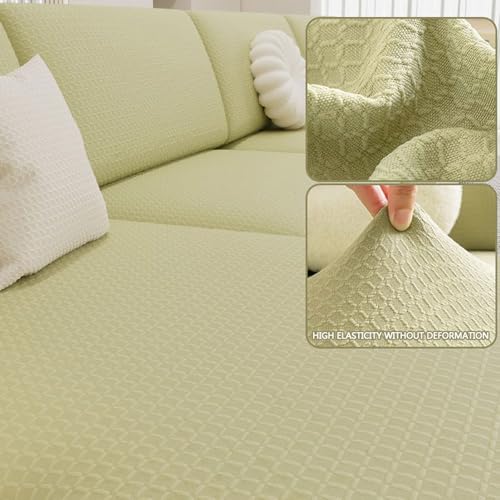 Housses de coussin imperméables et housse de canapé en L extensible - 7