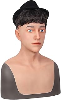 男子 シリコン変装仮面 男装仮面 仮装パーティー 小道具 変装用 男装仮面 超リアルな手触り 着用便利 コスプレ小物 変装用小道具 仮面コスプレ小物