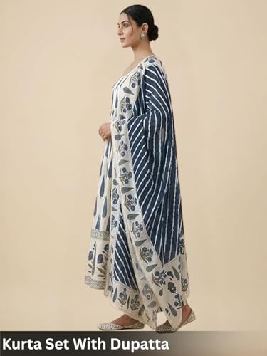 Image of Leriya Fashion Rayon Kurta Set with Dupatta|Kurta Sets for Woman|Anarkali Style Traditional Dress for Woman|Salwar Suit for Party Outfit|Anarkali Suit for Women|Red Kurti Set for with Dupatta