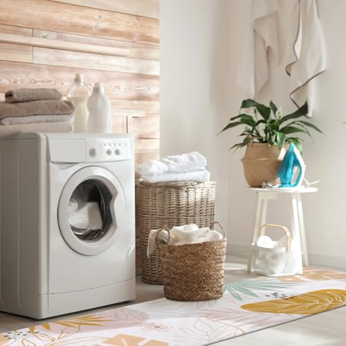 Yamaziot Washable Area Rug 5X7 Non-Slip Pink Boho Rug For Bedroom Cute Soft Throw Kids Nursery Rug thumb #7