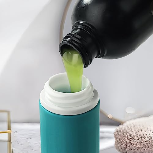 Travel Bottles - 4 Pack TSA Approved Leakproof Silicone Portable Refillable Containers for Shampoo, Conditioner, Body Lotion, Soap (3oz/89ml)3
