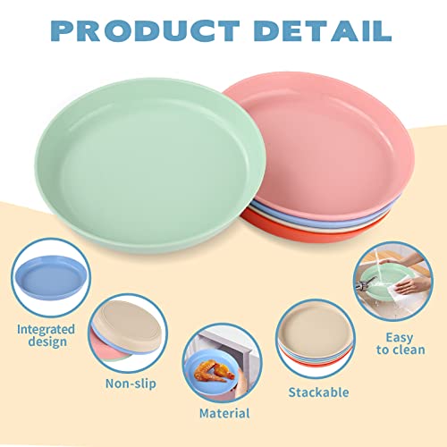 Liyingfu piatti plastica,Set di piatti piani 5