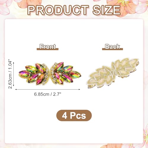 Patchs en strass faits main dorés pour sublimer une robe de mariée chic