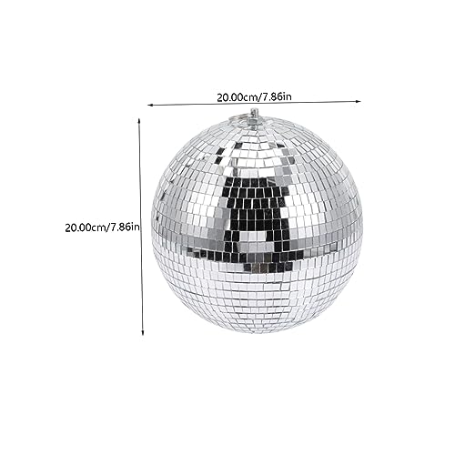 Bola espejada LIOOBO para decoración, bola de discoteca creativa en plata, colgante para nightclub, ornamentación reflectante premium para bodas y festivales miniatura 2