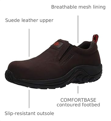 Merrell Men's Jungle Moc Leather Comp Toe Work Construction Shoe