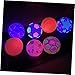 Holibanna 2Pcs Glowing Soccer Ball Durable Plastic Training for Teens Fun LED Light Up Football for Outdoor Games Backyard Play for Soccer Enthusiasts