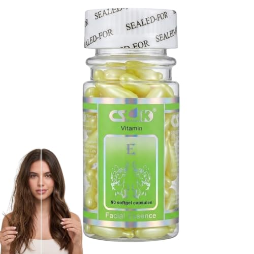 Vitamin E Capsules Face Serum Face Facial Essence Spot Acne Removing Anti Ageing Wrinkles Moisturizing Nutrition Whitening Brightening Freckle Serum Women 90 Capsules