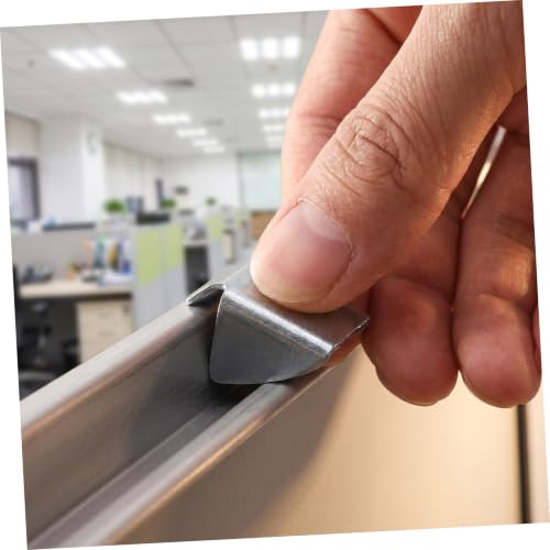 Alipis 30pcs Heavy Duty Metal Shelf Clips with Adjustable Bracket Supports Iron Shelf Pegs in Cabinets Silver Finish Tool-Free Adjustment Prevents Slipping for Office Environments - Image 3
