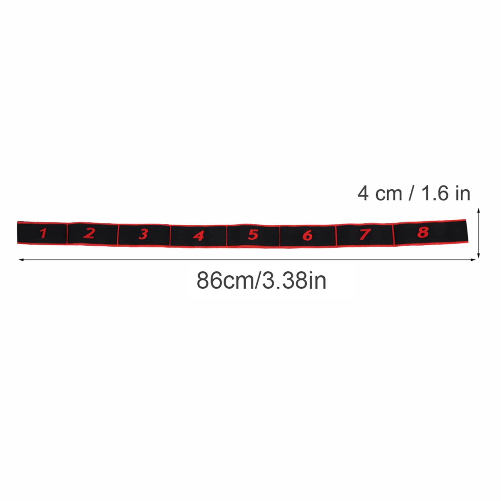 Banda Elástica de Yoga Cinturón de Resistencia de Yoga 90x4cm Cinturón de Resistencia Yoga Sling Accesorio de Ejercicio para Entrenamiento(Rosa roja)