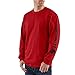 Carhartt Men's Big & Tall Signature Sleeve Logo Long Sleeve T-Shirt Original Fit,Red,Large Tall
