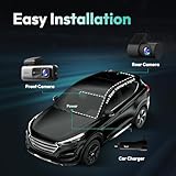 BOTSLAB 4K Dash Cam Front and Rear, Night Vision, ADAS, 2K Rear Camera, 170° Wide Angle, Built-in GPS and 5.8GHz WiFi, 24/7 Parking Mode with Voice Control and 64GB SD Card - Image 7