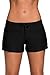 Happy Sailed Women Swimsuit Tankini Bottom Board Shorts, Medium Black