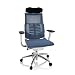 Produktbild hjh OFFICE 652432 Profi Bürostuhl DYNAFIT White I Netz Blau/Weiß ergonomischer Drehstuhl, anatomische Lordosenstütze
