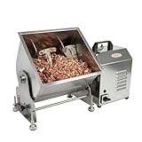 Hakka 15lb/7.5L Electric Meat Mixer, Stainless Steel 10L Capacity Tilt Tank Commercial Meat Mixer with Motor...