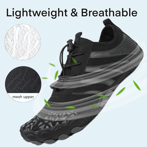 Hike Barefoot Water Shoes for Women Men, Barefoot Shoes with Wide Toe Box, Non-Slip & Quick Dry Breathable Aqua Socks for Beach Pool Aqua Swim Surf Hiking Walking Shoes3