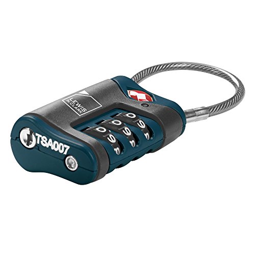 Lewis N. Clark Tsa Cable Lock, Blue, Single #TOP3