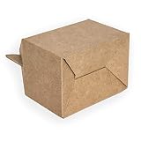 ONLY BOXES Pudełko piknikowe Mini z białego kartonu, pudełko na imprezy, posiłki, restauracje, 14x10x9,5 cm, 10 sztuk