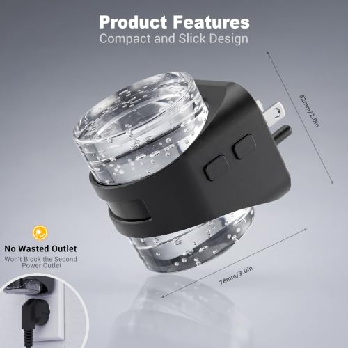Image of JandCase Motion Sensor Night Light, Bubble Night Lights Plug into Wall