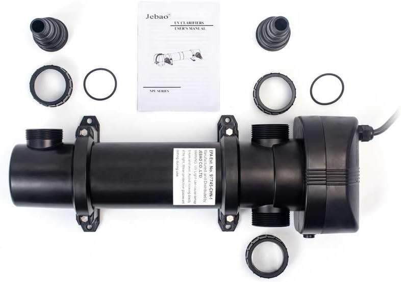 Jecod EverGrow 18W Non-Submersible UV Ultraviolet Light Clarifier Lamp Filter for Aquarium Koi Pond Fish Tank