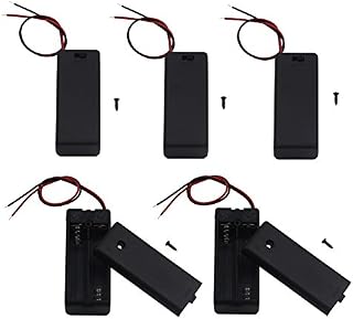 LAMPVPATH 5Pcs 2 AAA Battery Holder with Switch, 2X 1.5V AAA Battery Holder