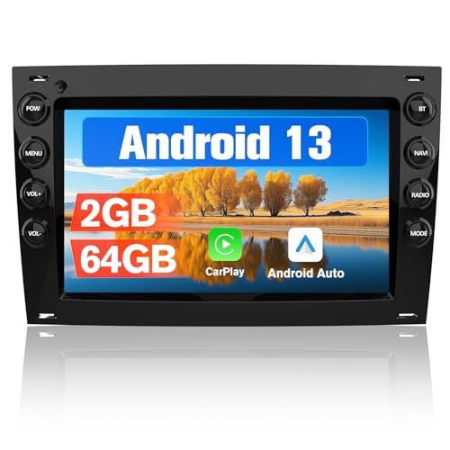 Hexinex Android 13.0 [2GB+64GB] Radio Coche 2 DIN con Pantalla Táctil de 7 Pulgadas para Renault...