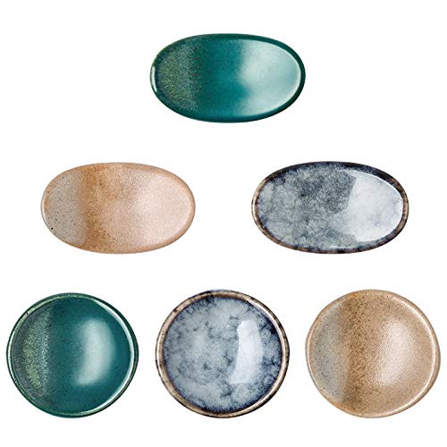 MAODING 1Piece Earthenware Ingot Chopstick Holder Chopstick Rest For Dining Table Accessories Supplies (Size : 4)