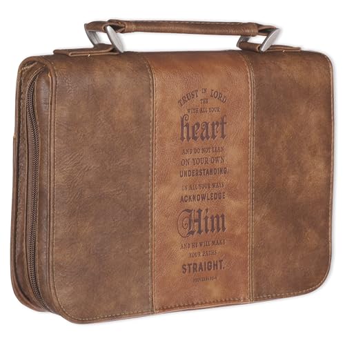 Couverture Bible Classique Similicuir avec Gravure Proverbes 3:5-6