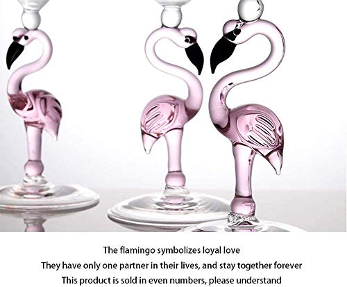 Creative Flamingo Martini Glass, Set Of 2 Champagne Glasses, 12 Ounce Wine Glass, Red Wine Glass, Birthday Gift, Wedding & Celebrations Cup(2, 350Ml) #TOP1