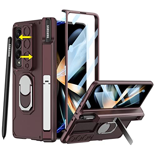 Coque Samsung Z Fold 4 idéale pour voyager : protection écran, bague vidéo et cache caméra